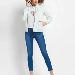 Spykar Green Regular Fit Sweatshirt image 4