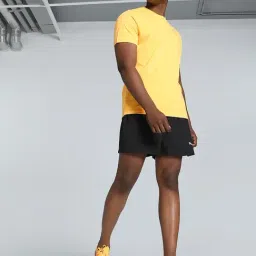 Puma Orange Regular Fit PUMA RUN Faster Vert Running Tee image 5