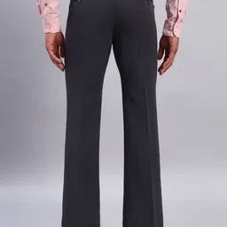 AXNIS Men Relaxed Straight Leg Bootcut Formal Trousers image 4