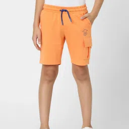 Jack & Jones Junior Dark Orange Solid Shorts image 1