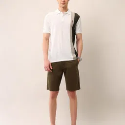 U.S. Polo Assn. Denim Co. Colourblocked Polo Collar Muscle Fit Cotton T-shirt image 3