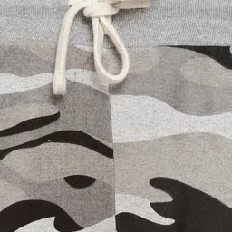 Campus Sutra Grey & Black Printed & Ombre Track Pant image 2