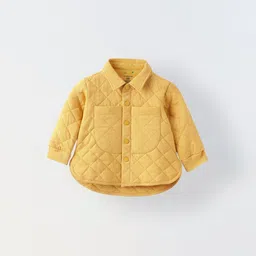 SPUNKIES Unisex Kids Spread Collar Solid Cotton Casual Quilted Jacket-picture-22