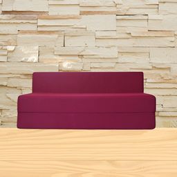 FRIENDS LIFE Pink 3 Seater Fold Out Matte Sofa Cum Bed-picture-10