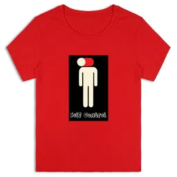 RCPL Bad Monkey Kids Red Printed Slim Fit T-shirt image 4