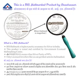 osasbazaar Pure Silver Coin for I Love You Gift, I Love You Silver Coin, Romantic Gift, Valentine Gift - 99% Pure BIS Hallmarked image 5