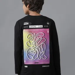 UNDER FOURTEEN ONLY Boys Printed Applique T-shirt-image-34