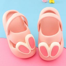Oh! Pair Clogs with Back Strap Closure with Applique - Pink-picture-41