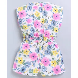 Snuggly MONKEY Poplin Sleeveless Floral Printed Jumpsuit - Multi Colour image 3
