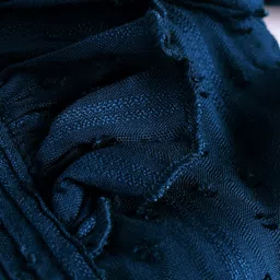 Babyhug Rayon Woven Full Sleeves Top with Frill Detailing - Navy Blue image 3