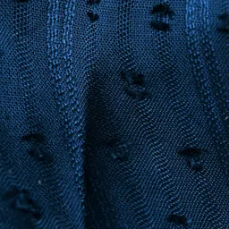 Babyhug Rayon Woven Full Sleeves Top with Frill Detailing - Navy Blue image 4