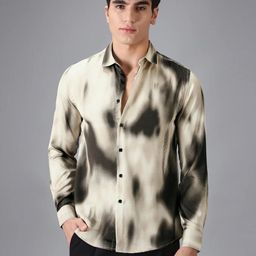 Moda Rapido Spread Collar Abstract Printed Opaque Shirt-picture-11
