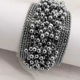 TEEJH Oxidised Silver-Plated Ghungroo-Studded Bangle image 1