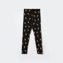 Fame Forever by Lifestyle Girls Black Printed Trousers image 1