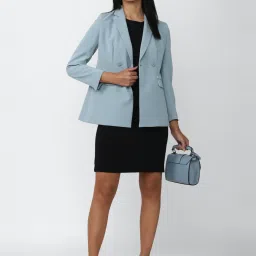 Van Heusen Powder Blue Regular Fit Blazer image 4