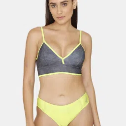 Zelocity by Zivame Yellow Printed Bikini Set image 1