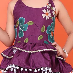 BAESD Girls Printed A-Line Top with Palazzos image 3