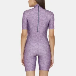 Zelocity by Zivame Purple Printed Swimsuit image 2