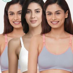 Inner Sense Multicolored Non Wired Non Padded Nursing Bra (Pack Of 3)-picture-16