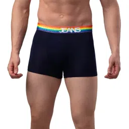 UnderJeans by Spykar Navy Regular Fit Trunks-picture-41