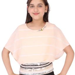 Cutecumber Kids Peach Striped Top-picture-43