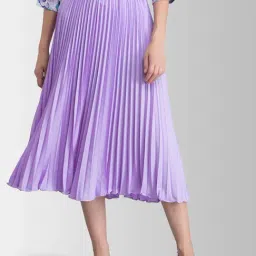 FableStreet Purple Regular Fit Skirt-picture-42