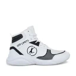 OFF LIMITS Men's DUNK EXCEL White Ankle High Sneakers-image-16