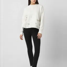 Van Heusen Off-White Printed Sweatshirt image 4