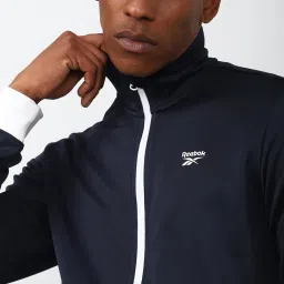 Reebok Navy Regular Fit Sports Jacket image 4