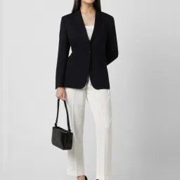 Van Heusen Black Regular Fit Blazer image 4