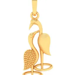 P.C. Chandra Jewellers 22k Gold Loving Birds Pendant for Women-image-29