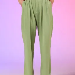 Kotty Green Straight Fit High Rise Trousers image 1