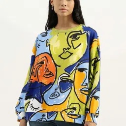 United Colors of Benetton Multicolored Printed Sweatshirt image 1