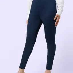 YU by Pantaloons Navy High Rise Tights image 4
