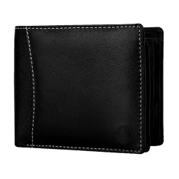 SCHARF Black Solid Wallet & Formal Belt Combo Gift Set For Men image 4