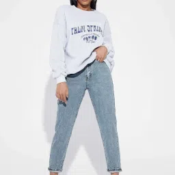 Kotty Blue Straight Fit High Rise Jeans image 4
