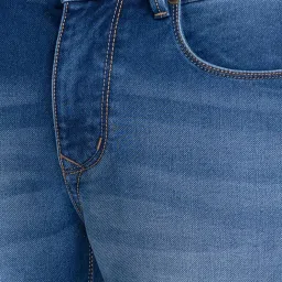 Being Human Blue Skinny Fit Distressed Jeans image 4