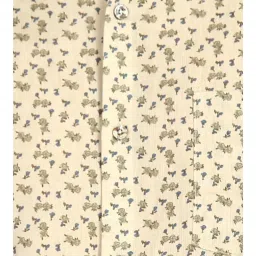 Arrow Beige Cotton Linen Slim Fit Printed Shirt image 5