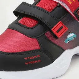 Fame Forever by Lifestyle Kids Black & Red Velcro Shoes image 4