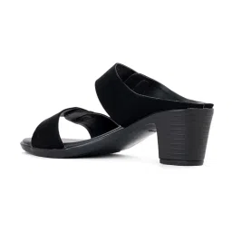 khadim Cleo by Khadims Women's Black Casual Sandals image 4