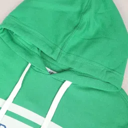 U.S. Polo Assn. Green Cotton Regular Fit Printed Hooded Sweatshirt image 4