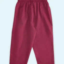 Akkriti by Pantaloons Kids Pink Cotton Floral Print Kurta Set image 4