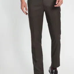 Arrow Brown Regular Fit Trousers image 4