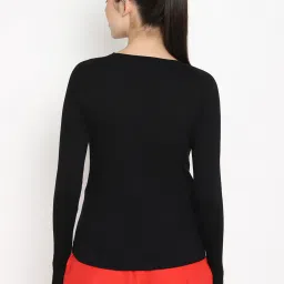 Appulse Black Cotton Slim Fit T-Shirt image 2