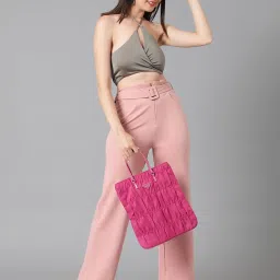 Kotty Pink Regular Fit High Rise Trousers image 4