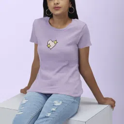 Coolsters by Pantaloons Kids Lavender Cotton Printed T-Shirt image 4