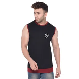 BEYOU FASHION Round Neck Sleeveless Slim Fit T-shirt-image-52