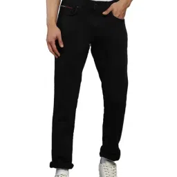 Tommy Hilfiger Black Cotton Slim Fit Jeans-picture-32