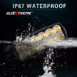 AllExtreme Imported Universal 12 LED Fog Light Off/On Road Driving Work Lamp for Bike Cars and Motorcycle image 2