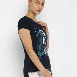 Appulse Navy Cotton Graphic Print T-Shirt image 3